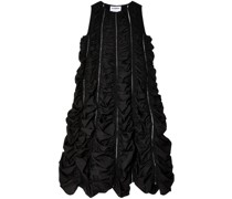 ruched A-line dress
