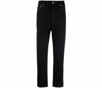 Gerade Jeans mit Logo-Patch