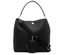 Schultertasche mit Logo-Schild