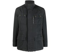 Military-Jacke mit abnehmbarer Kapuze