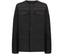 Gefütterte Jacke ohne Kragen