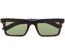 Eckige Sonnenbrille in Schildpattoptik