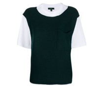 Gestricktes T-Shirt im Layering-Look