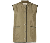 shearling-lining quilted gilet