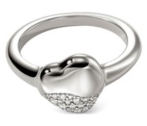 Pebble Heart Ring aus Sterlingsilber
