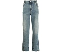 Halbhohe Straight-Leg-Jeans