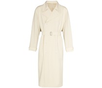 belted wool trench coat