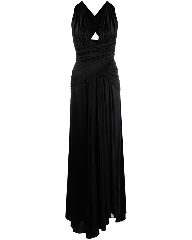 Pinko Damen Abendkleid mit tiefem V-Ausschnitt