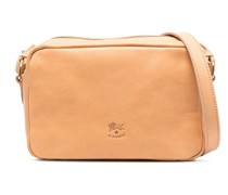Schultertasche mit Logo-Prägung