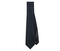 Krawatte aus Seide mit Stickerei