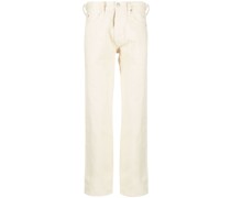 Halbhohe Straight-Leg-Jeans
