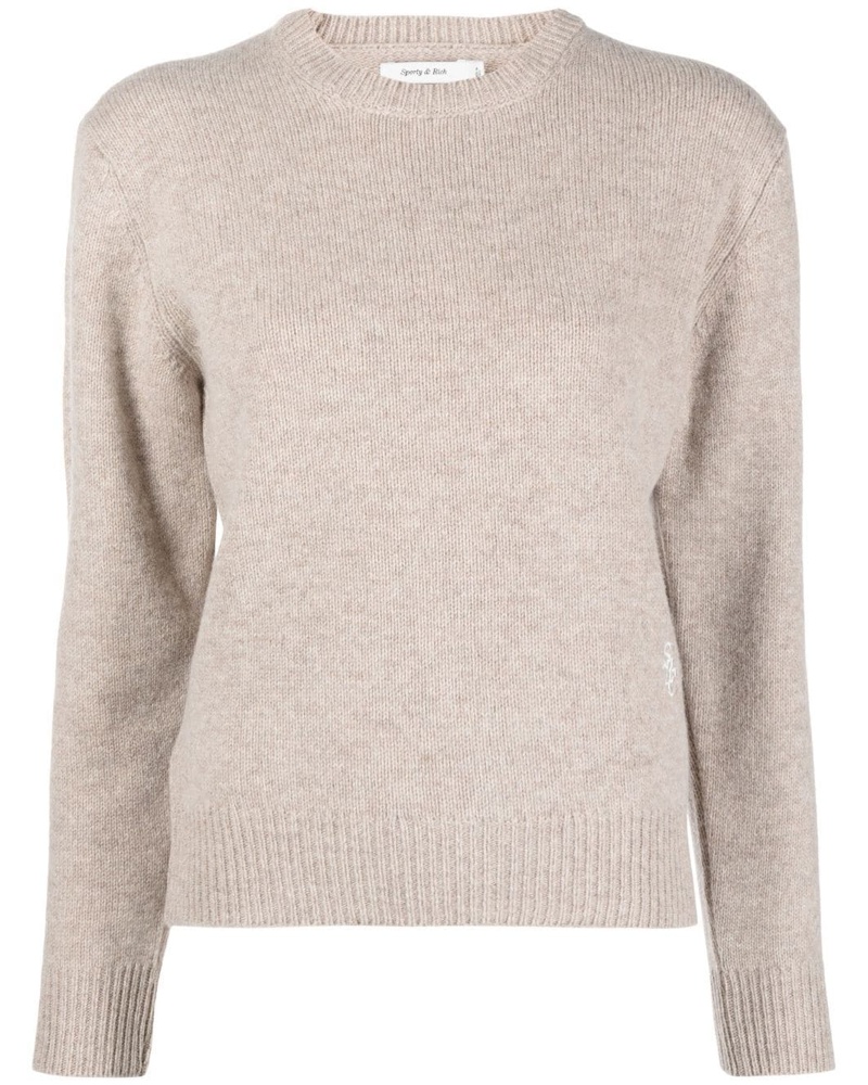 SPORTY & RICH Damen Klassischer Pullover