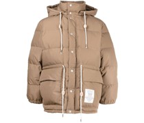 Gefütterte Jacke mit Logo-Patch