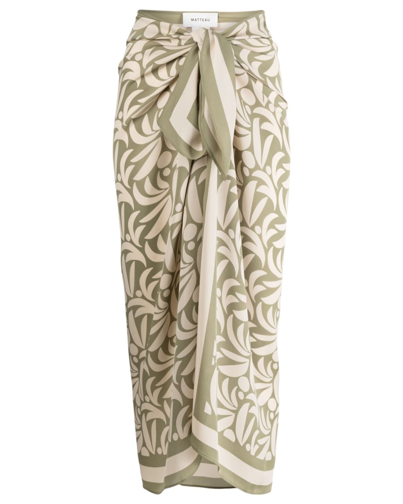 Matteau Damen Kaftan mit botanischem Print