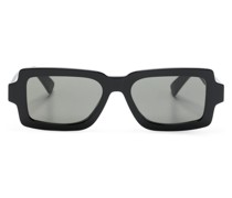 Eckige Sonnenbrille mit Logo