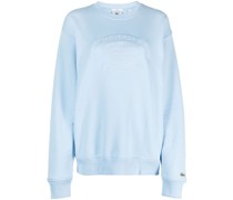 Fleece-Sweatshirt mit Logo-Print