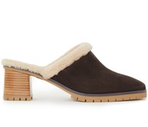 Mules mit Faux Shearling 70mm