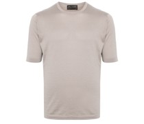 fine-knit cotton T-shirt