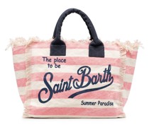 Gestreifte Vanity Strandtasche