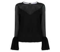 Bluse mit rundem Ausschnitt