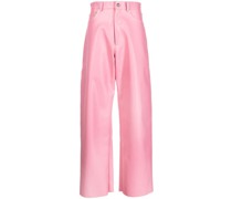 Hose aus Faux-Leder