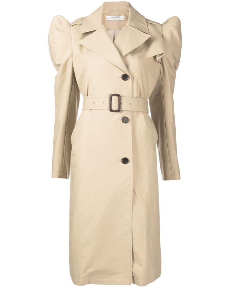 KIMHEKIM Damen Bella Trenchcoat mit Puffärmeln