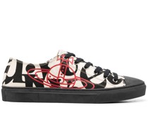 Sneakers mit Logo-Print