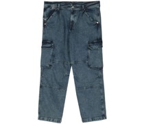 drop-crotch cargo jeans