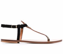 Sandalen mit Leoparden-Print