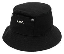 A.P.C. Fischerhut mit Logo-Stickerei