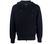Kapuzenjacke mit Logo-Stickerei