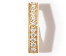 18kt Gelbgoldohrringe mit Diamanten