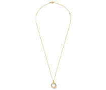 18kt Goldhalskette mit Diamanten