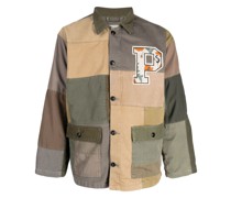 Military-Jacke mit Logo-Patch
