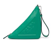 Triangle Clutch mit Logo-Prägung