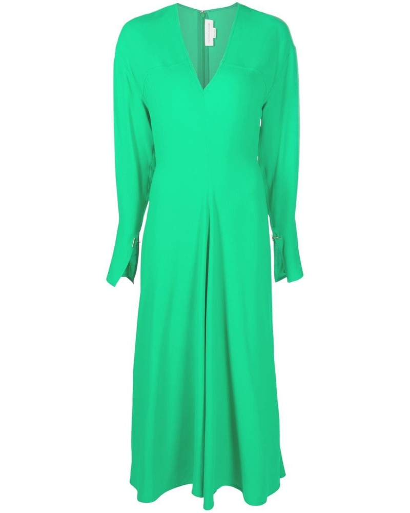 Victoria Beckham Damen Kleid mit V-Ausschnitt