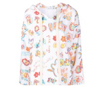 Hoodie mit Zeichnungs-Print