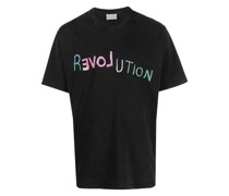 T-Shirt mit Text-Print
