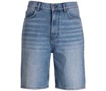 Jeans-Shorts mit Tragefalten