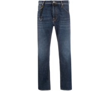 Straight-Leg-Jeans mit hohem Bund