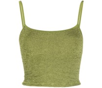 Cropped-Top mit Knitteroptik