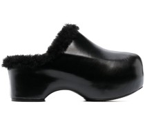 Clogs mit Shearling-Futter