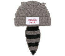 Beanie mit Waschbärschwanz