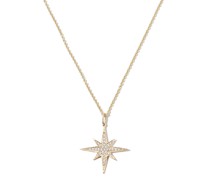 14kt Gelbgoldhalskette mit Diamanten