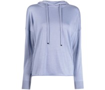 Gestrickter Hoodie mit Kordelzug