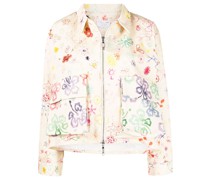 Jacke mit Blumen-Print