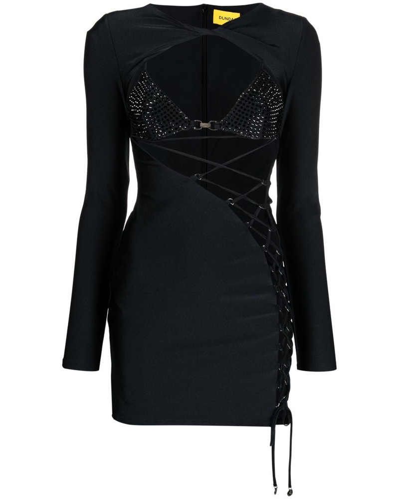 Dundas Damen Minikleid mit Schnürung