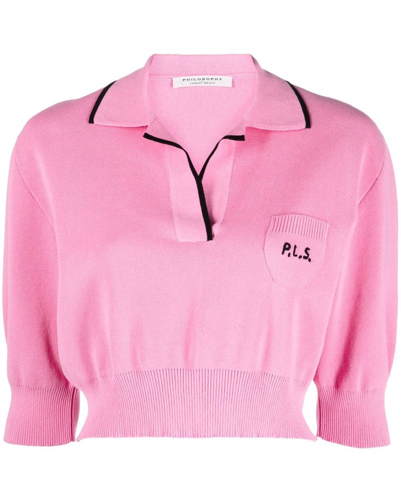 Philosophy Di Lorenzo Serafini Damen Pullover mit Polokragen