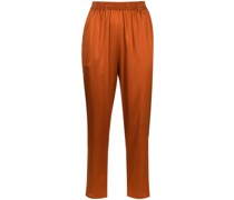 Mila cropped satin trousers