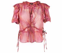 Bluse mit abstraktem Print